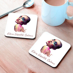 Güzellik Salonu Bardak Altlığı online tasarla