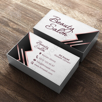 Güzellik Salonu Standart Kartvizit Tasarımı online tasarla