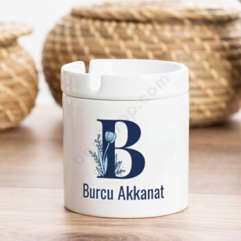 Harf Baskılı Seramik Küllük online tasarla