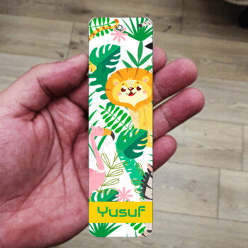 Hayvan Desenli Metal Kitap Ayracı online tasarla