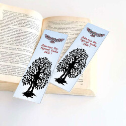 Her Sayfaya Bir Yaprak Kitap Ayracı online tasarla