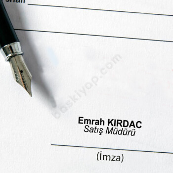 Heri 8021 Siyah Lake Dolma Kalem İsim Soyisim Kaşesi online tasarla