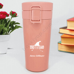 Ho Ho Ho Tasarımlı Çelik Premium Termos online tasarla