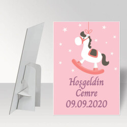 Hoşgeldin Cemre Baby Shower Ayaklı Pano online tasarla