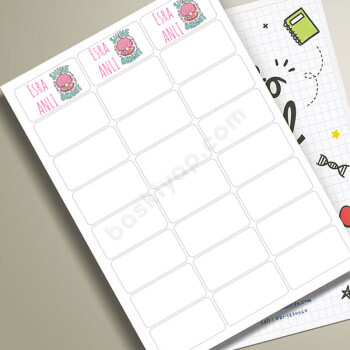 İncili Okul Etiketi online tasarla