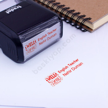 İngilizce Öğretmeni Ödev Kaşesi online tasarla