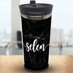 İsimli Mermer Desen Termos online tasarla