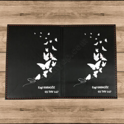 İsme Özel Termo Deri Siyah Ruhsat Kabı 2 online tasarla