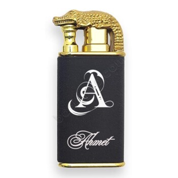 İsme Özel Timsah Figürlü Çift Alevli Çakmak online tasarla