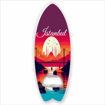 İstanbul Tasarımlı Kişiye Özel Sörf Magnet Açacak online tasarla