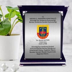 Jandarma Anısı Lacivert Plaket online tasarla