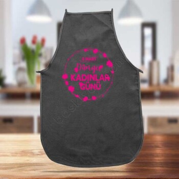 Kadınlar Günü Tasarımlı Mutfak Önlüğü online tasarla