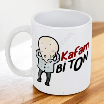 Kafam Bi Ton Tasarımlı Kupa online tasarla
