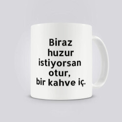 Kahve Temalı Kupa Bardak online tasarla