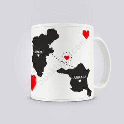 Kalbim Hep Seninle Kendin Tasarla Baskılı Kupa online tasarla