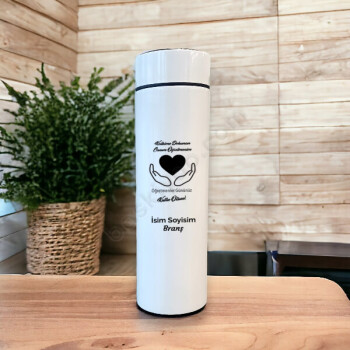 Kalbime Dokunan Canım Öğretmenim Öğretmenler Günü Termosu online tasarla