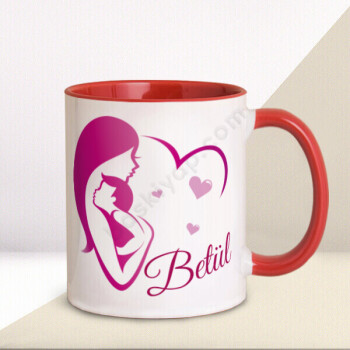 Kalpli Anne Tasarımlı Kupa online tasarla