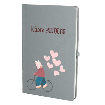 Kalpli Balon Tasarım Gri Ajanda online tasarla