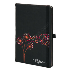 Kalpli Karahindiba  Tasarım Siyah Ajanda online tasarla