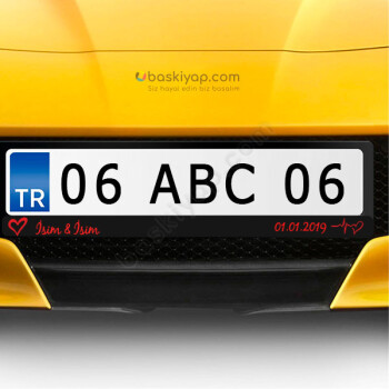 Kalpli Plakalık online tasarla