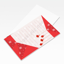 Kar Tanesi Tasarımlı Not Kartı online tasarla