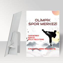 Karate Salonu Ayaklı Karşılama Panosu online tasarla