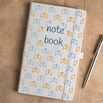 Kare Desenli Beyaz Ajanda online tasarla