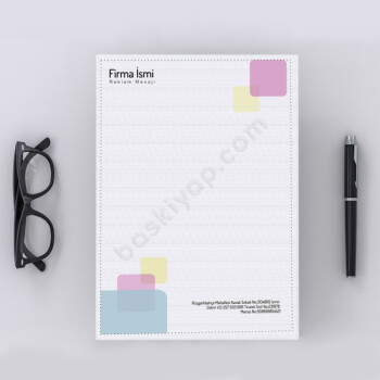 Kare Tasarımlı Antetli  Kağıt online tasarla