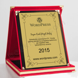 Katılımcı Teşekkür Plaketi Örneği online tasarla