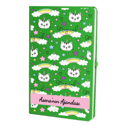 Kedi Tasarımlı Ajanda/Defter online tasarla