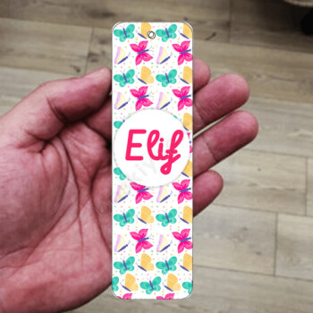 Kelebek Tasarımlı Metal Kitap Ayracı online tasarla