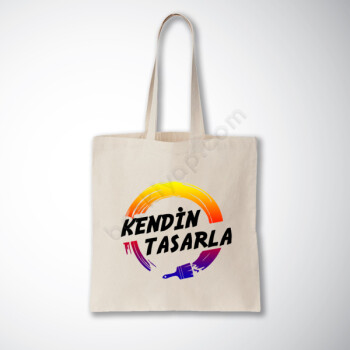 Kendin Tasarla Baskılı Promosyon Çanta online tasarla