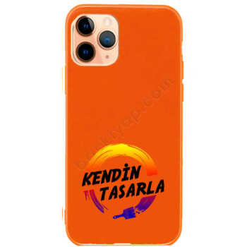 Kendin Tasarla Iphone 11 Pro Neon Turuncu Telefon Kılıfı online tasarla