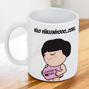 Kilo Yükleniyor Tasarım Kupa Bardak online tasarla
