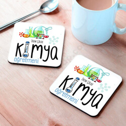 Kimya Öğretmenlerine Özel Bardak Altlığı online tasarla