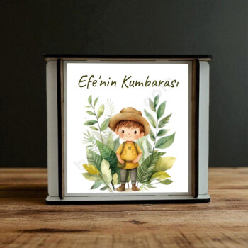 Kişiye Özel Ahşap Kumbara Tasarımı 2 online tasarla