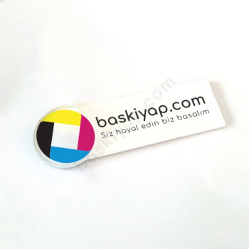 Kişiye Özel Akrilik Pleksi Yaka İsimliği By04 online tasarla