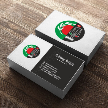 Kişiye Özel Avukat Kartviziti online tasarla