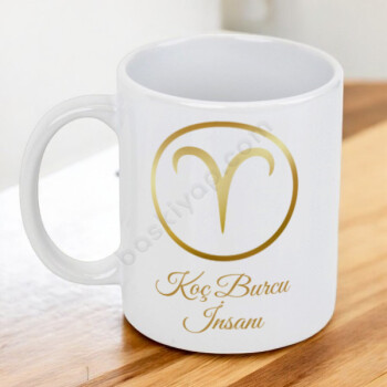 Kişiye Özel Burçlar Temalı Kendin Tasarla Baskılı Kupa online tasarla