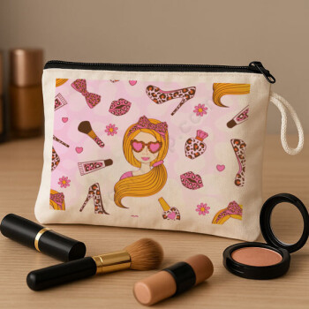 Kişiye Özel Ham Bez Makyaj Çantası online tasarla