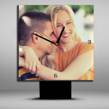 Kişiye Özel Kare Şeklinde Masa Saati online tasarla