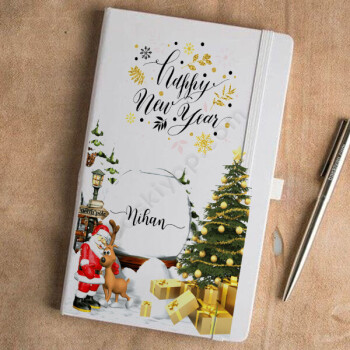 Kişiye Özel Kendin Tasarla Yeni Yıl Temalı Ajanda online tasarla