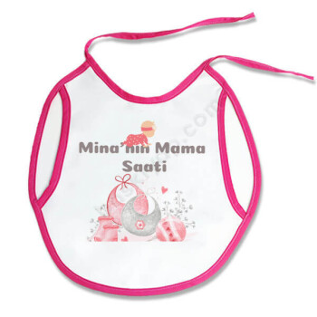 Kişiye Özel Kız Bebek Mama Önlüğü Tasarımı online tasarla