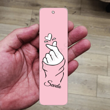 Kişiye Özel Metal Kitap Ayracı online tasarla