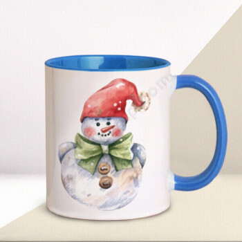 Kişiye Özel Yeni Yıl Tasarımlı Mavi Kupa online tasarla