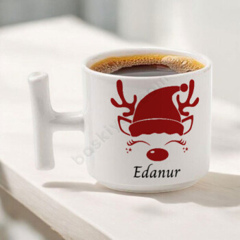 Kişiye Özel Yılbaşı Temalı T Kulplu Kupa online tasarla