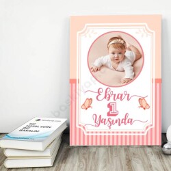 Kız Bebek Fotoğraflı Afiş online tasarla