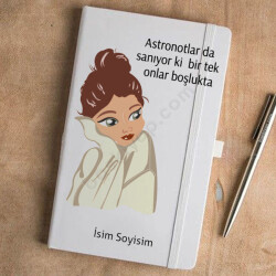 Kız Tasarımlı Tarihsiz Ajanda online tasarla