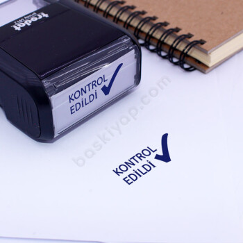 Kontrol Edildi Kaşesi online tasarla