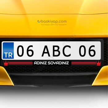 Kral Tacı İsimli Plakalık online tasarla